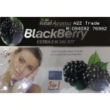 Real Aroma BlackBerry Ultra Facial Kit, 5 in 1 Facial Kit, Black Berry Ultra Facial Kit With 24ct Gold Kit Free, On 50% Discount